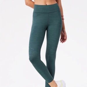 Outdoor Voices Green Active Tech Sweat 3/4 Crop Legging XS Sporty Athleisure